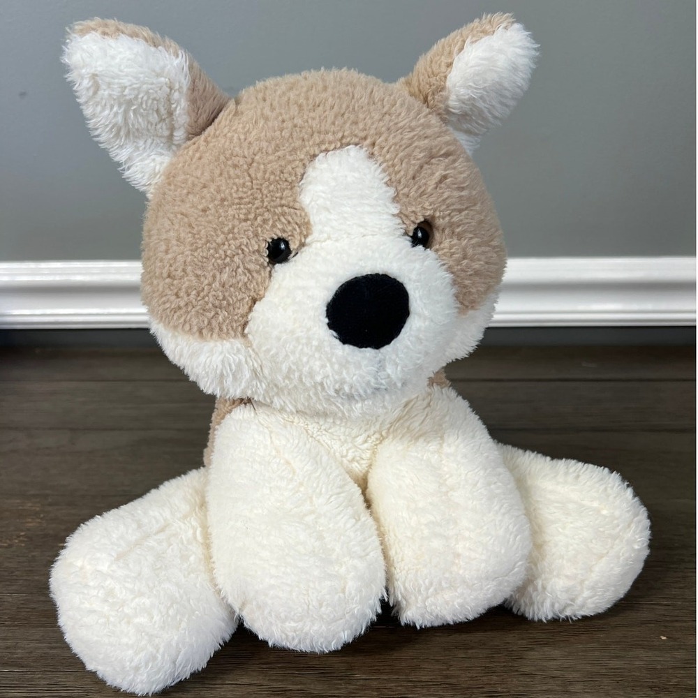 Spark Create Imagine Dog Plush Husky Corgi Tan White Sherpa Stuffed Animal Toy